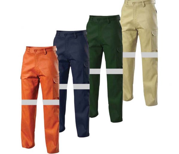 Work Wear Heavy Weight Cotton Trouser With 2" Reflective