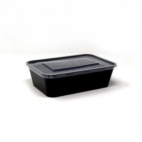 Microwavable Disposable Food Container - 750ML Rectangle