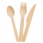 Wooden Fork, Spoon And Knife – 7″