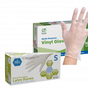Latex and Vinyl Gloves